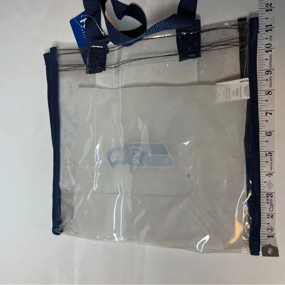 Seattle Seahawks Team Logo CLEAR Messenger Tote Bag Purse Game Stadium Security - Picture 6 of 6